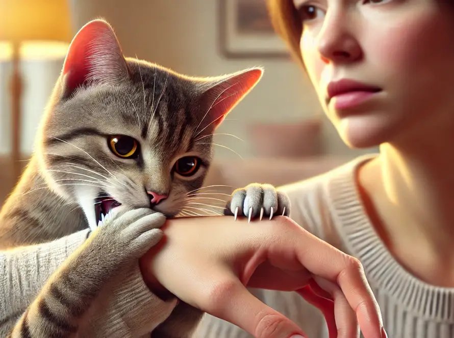 unvaccinated cat bite risk
